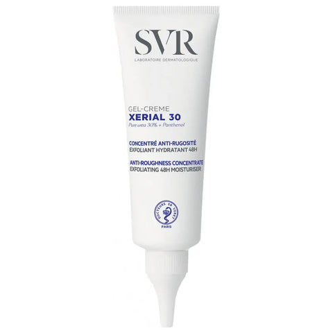 Svr Xerial 30 Gel-Cream in 75 ml jar, a skincare product by Jag Couture London New York with a sleek, minimal design.