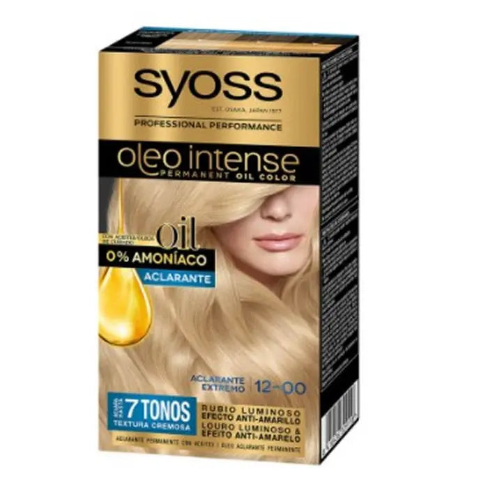 Syoss Oleo Intense Permanent Hair Color 12-0 Extreme Lightening Jag Couture London - New York