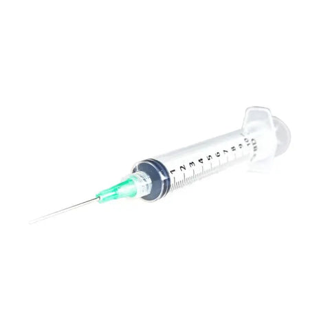 5ml syringe with 0.8x40mm needle, 100 units, branded Jag Couture London New York, shown with clear plastic barrel and needle tip.