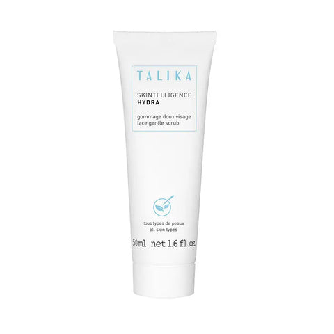 Talika Moisturising Gentle Scrub Skinelligence Hydra 50ml, skincare product with exfoliating and hydrating benefits, in a sleek jar.