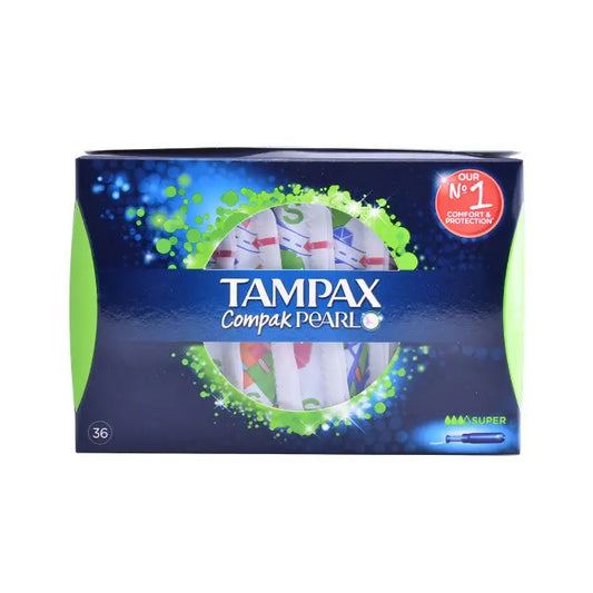 Tampax Pearl Compak Super 36 Units Jag Couture London - New York