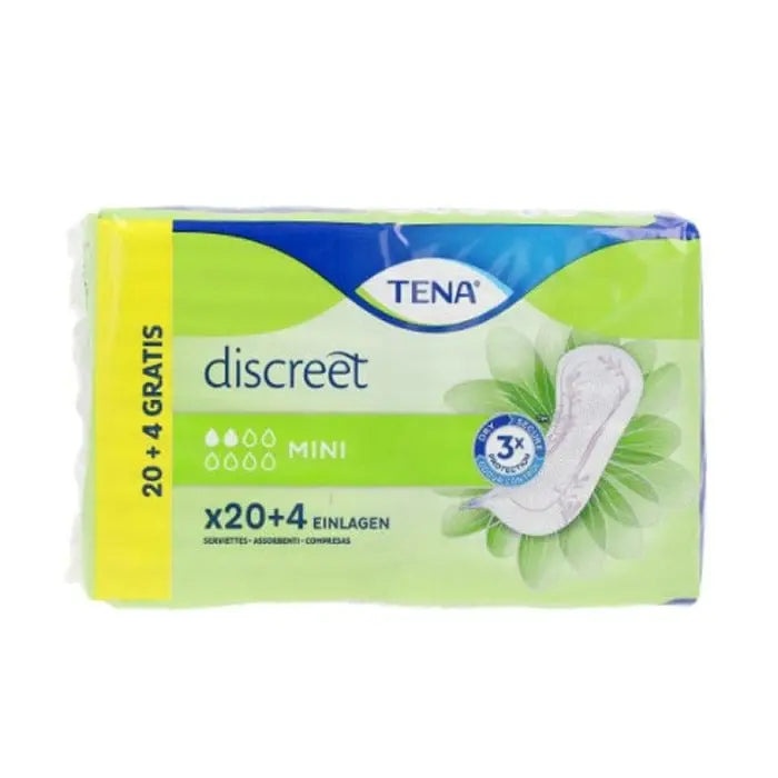 Jag Couture London - New York Tena Discreet Incontinence Sanitary Towel Mini 24 Units
