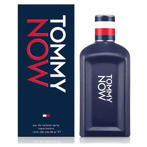 Tommy Hilfiger Tommy Now Eau De Toilette spray 30ml bottle with sleek design, displayed on a neutral background.
