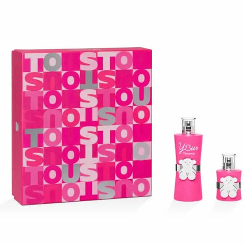Pair of Tous Your Moments Eau De Toilette Spray 90ml bottles in a set, by Jag Couture London and New York, with elegant packaging.