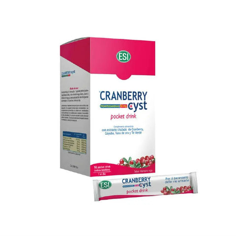 Trepatdiet cranberry cyst pocket drink by Jag Couture London and New York, featuring a small bottle with cranberry flavor.
