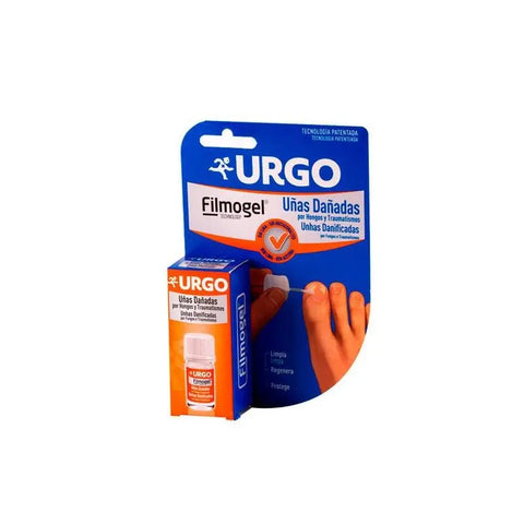 Urgo Uñas Dañadas Hongos y Traumatismos nail treatment 3.3ml by Jag Couture London New York, showing the product bottle on a white background.