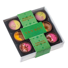 Fabulous fruity cup selection in 9 choc grey base with cello lid