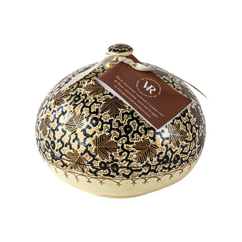 Traditional 6-inch Bonbonniere by Jag Couture London featuring dark chocolate-coated ginger and cranberries.