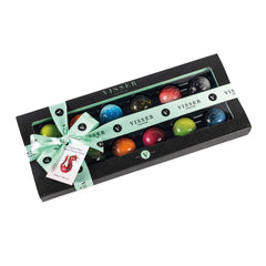 Deluxe gift box of 12 Midi Picasso chocolates with menu tag