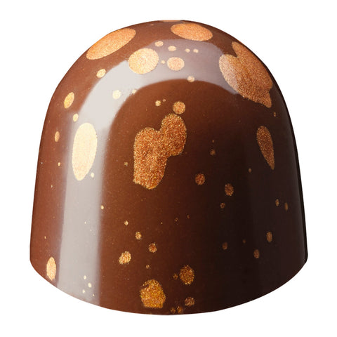 Jag Couture London New York Karamel Puur dark chocolate with caramel filling, 13g each, 72-piece box.
