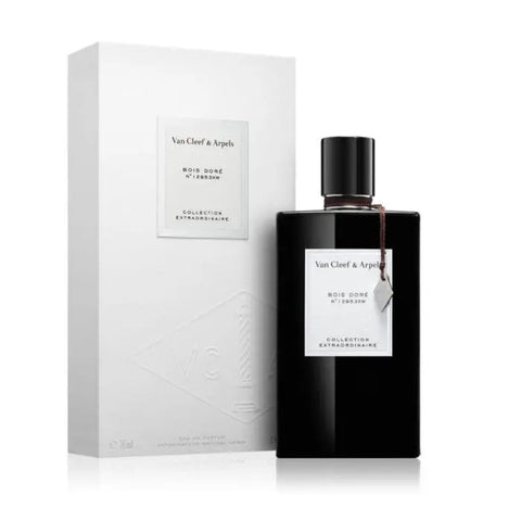 Van Cleef & Arpels Collection Extraordinaire Bois Doré perfume spray 75ml featuring elegant packaging and floral-woody fragrance.