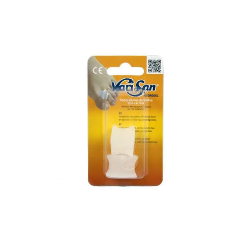Small hydrogel toe separators from Varisan by Jag Couture London New York, designed to comfortably separate toes and relieve pressure.