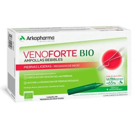 Venoforte 10 single dose packaging by Jag Couture London New York, featuring sleek design and product branding.