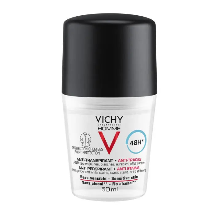 Vichy Homme Deodorant Anti-Perspirant Anti-Stains Sensitive Skin 50ml Jag Couture London - New York