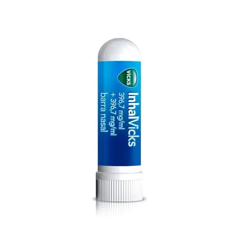 Vicks inhaler by Jag Couture London - New York, small nasal inhaler with Vicks branding and white plastic casing.