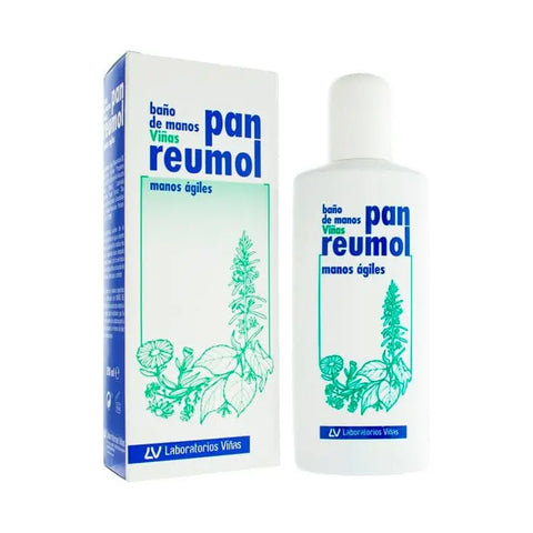Viñas Pan Reumol hand bath gel in 200ml bottle, with a sleek design and clear labeling, from Jag Couture London New York.