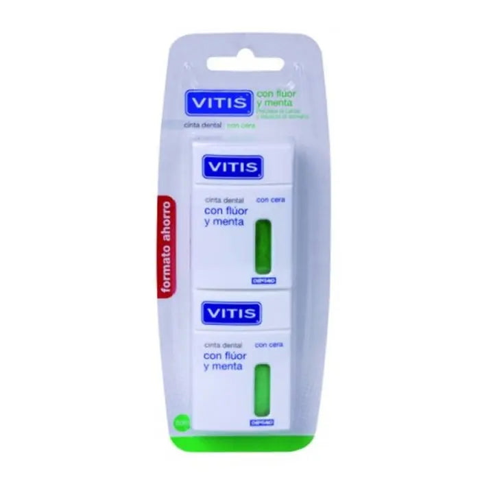 Vitis Dental Tape With Fluoride and Mint 2x50m Jag Couture London - New York