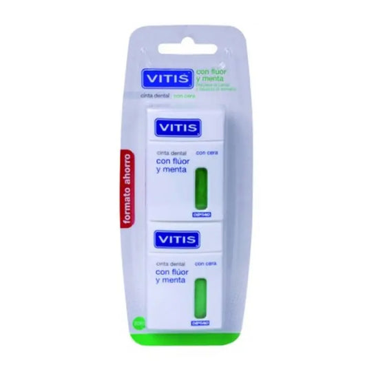 Vitis Dental Tape With Fluoride and Mint 2x50m Jag Couture London - New York