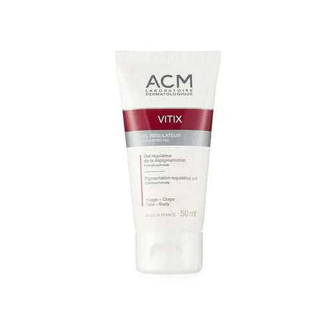 Vitix Regulating Gel 50ml by Jag Couture London New York, shown in a clear tube with a white and blue label.