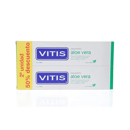 Vits Aloe Vera Toothpaste Mint Flavour 2x150ml Jag Couture London - New York