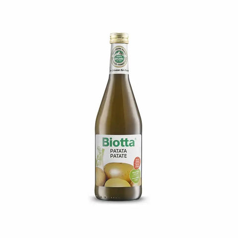 Vogel Biotta potato juice 500ml bottle from Jag Couture London New York, clear view of the label and packaging.