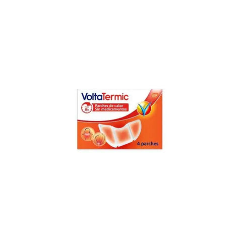 Four Voltatermic heat patches by Jag Couture London and New York, non-medication pain relief patches for targeted warmth.