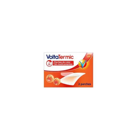 Two rectangular Voltatermic heat patches by Jag Couture London and New York, designed for targeted warmth without medications.