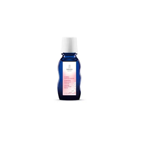 Weleda Almond Oil Facial 50ml bottle with a clear label, displayed on a neutral background, highlighting natural skincare.