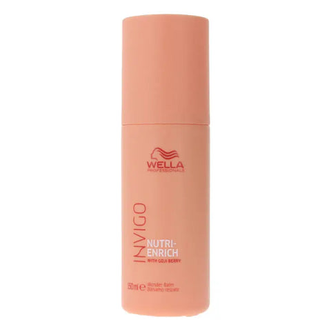 Wella Invigo Nutri Enrich Wonder Balm 150ml jar with black lid and label, displayed on a plain background.