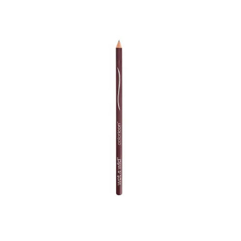 Wet N Wild Color Icon Lip Liner in E712 Willow, with a sleek black and silver pencil featuring the product name and brand logo.