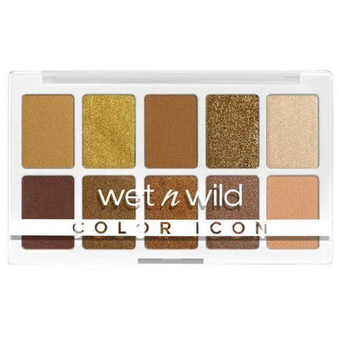 Wet N Wild Wnw Eyeshadow 10 Palette by Jag Couture London - New York, showing a variety of colorful eyeshadow shades in the palette