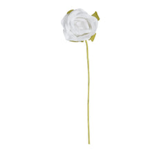 White rosebud decoration - 8.5cm x 2cm Jag Couture London - New York