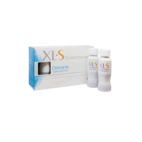 Xls Medical Xls Cure Intense Drain 10 Vials by Jag Couture London New York, showing the packaging of dietary supplement vials