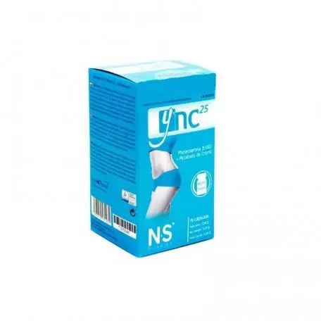 Ync25 Nutrición Center supplement capsules by Jag Couture London New York, showing a close-up of the 15 capsule bottle.