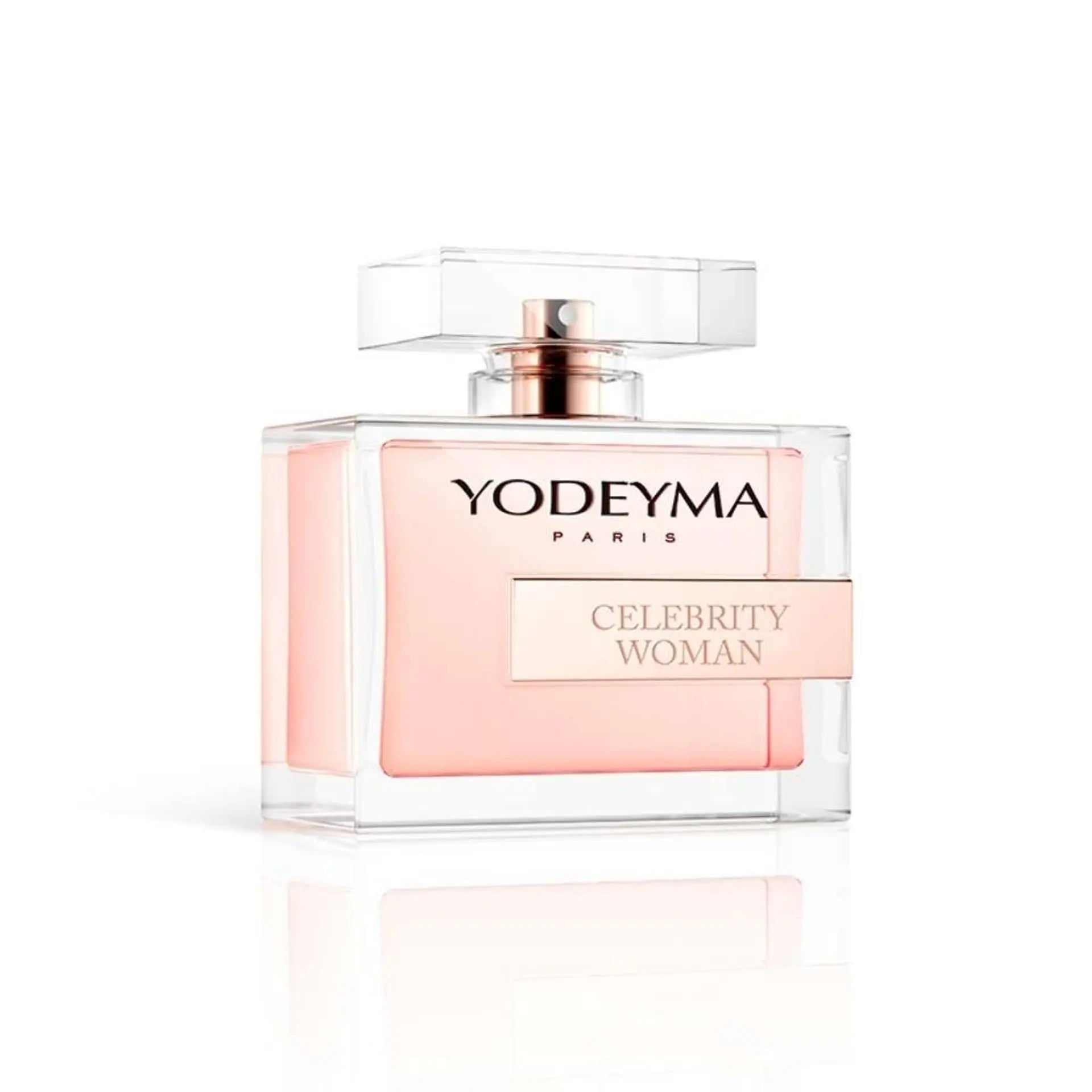 Yodeyma Celebrity Woman perfume bottle in 100ml, with elegant packaging from Jag Couture London New York.