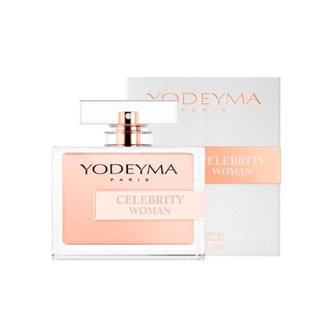 Yodeyma Celebrity Woman perfume bottle, 100ml, with elegant packaging, from Jag Couture London New York.