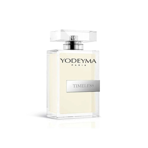 Yodeyma Timeless M fragrance bottle in 100ml, featuring elegant packaging from Jag Couture London New York.
