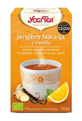 Yogi Tea Yogi Jengibre-Vainilla-Naranja 2g X 17 Bolsitas Jag Couture London - New York