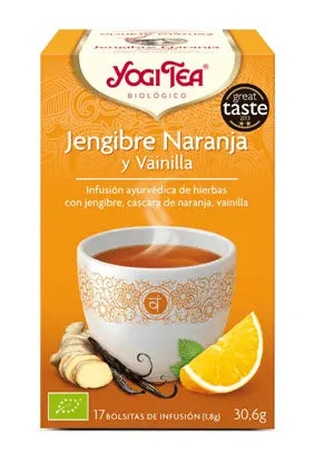 Jag Couture London - New York Yogi Tea Yogi Jengibre-Vainilla-Naranja 2g X 17 Bolsitas