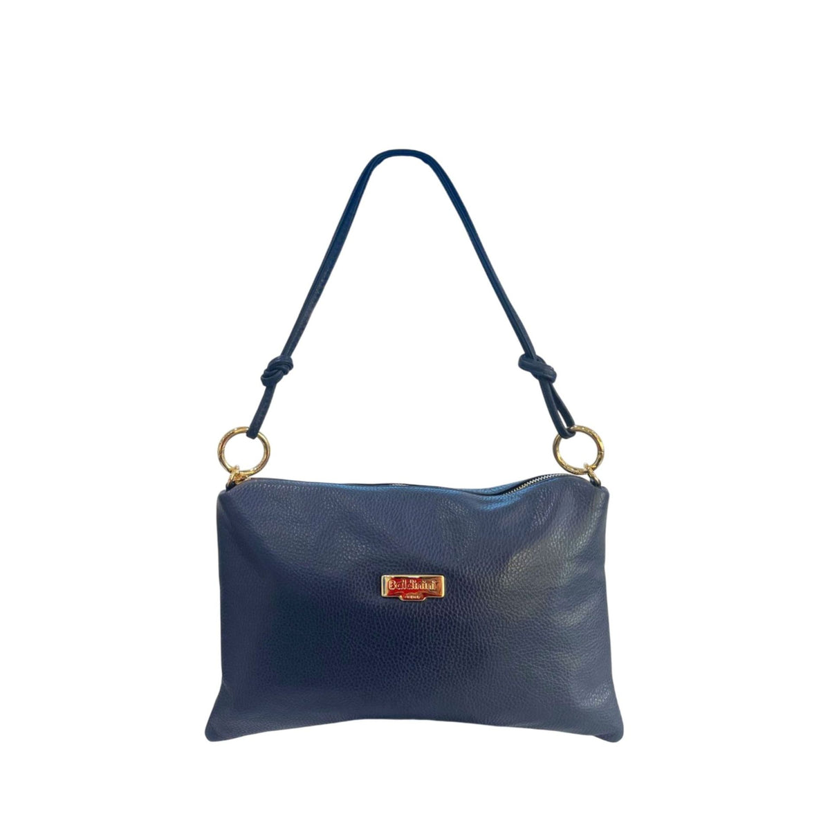 Baldinini Trend AL3138 Lucca navy blue leather shoes with sleek design, displayed on a plain background.