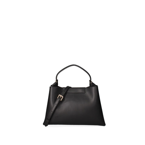 Black Viola Castellani VC220722723FBG-Nero handbag by Jag Couture London - New York, showing front view with handle and elegant design.