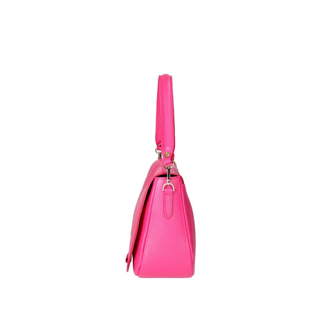 Viola Castellani VC220713923FBG-D02 Fuchsia handbag by Jag Couture London New York, showcasing vibrant color and stylish design.