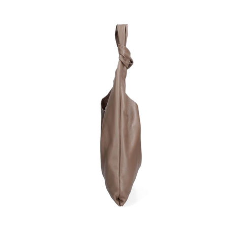 Taupe Viola Castellani VC220715623FBG-D40 handbag by Jag Couture London - New York, showing the textured leather surface.