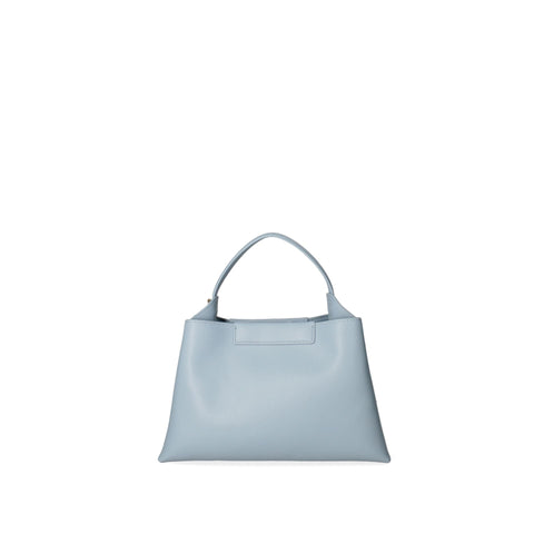 Viola Castellani VC220722723FBG-Cielo designer handbag by Jag Couture London - New York, featuring blue leather and silver hardware