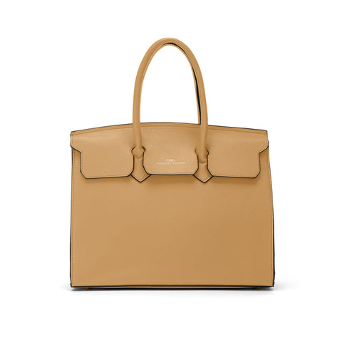 Elegant Twig Lorrain_LRR02 handbag by Jag Couture London New York with textured leather and silver hardware.