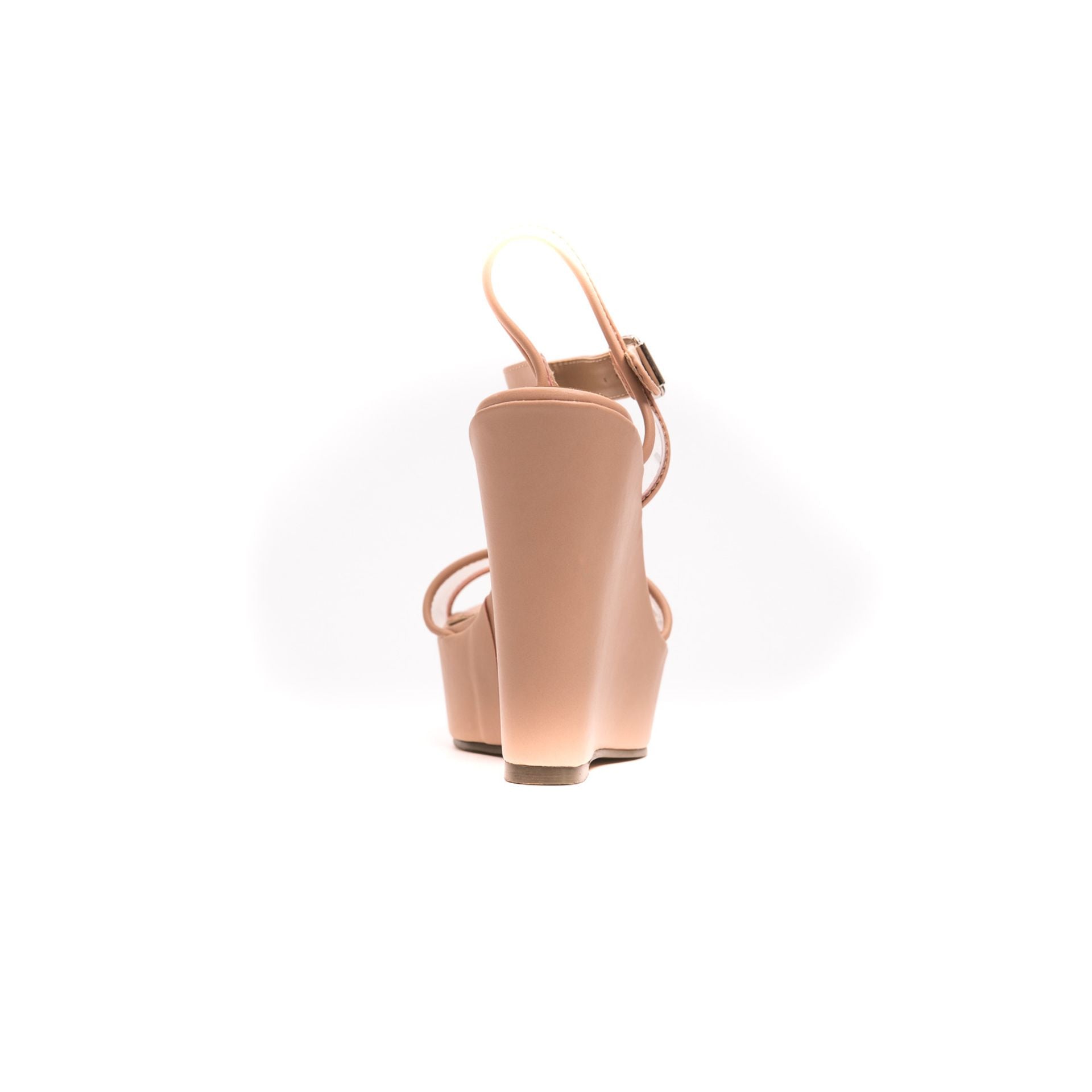 Jag Couture London nude Péché Originel PECP9A400 women's dress shown on a mannequin, highlighting elegant design and fabric details.