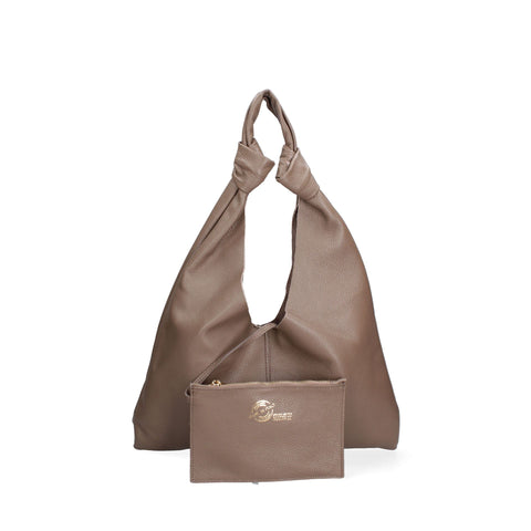 Taupe Viola Castellani VC220715623FBG-D40 handbag by Jag Couture London featuring textured leather and elegant design.