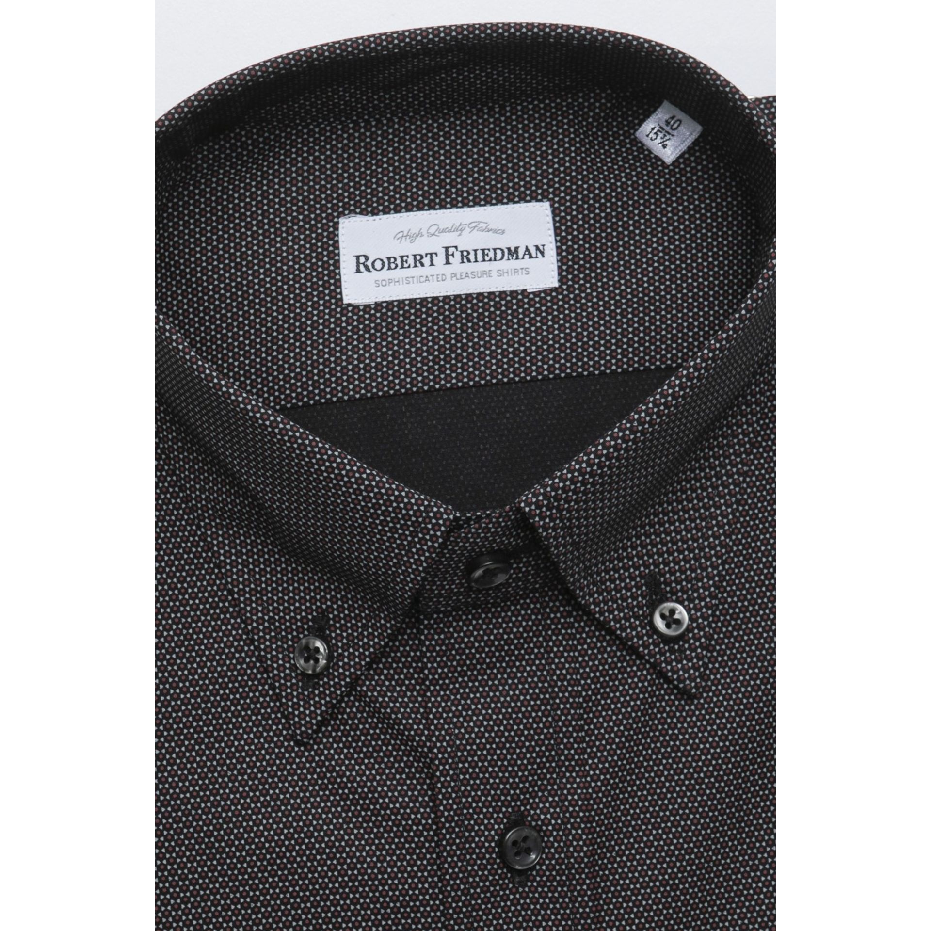 Jag Couture London-NY Robert Friedman Ralph Nero Blu fabric swatch showing deep navy blue textile with subtle texture.