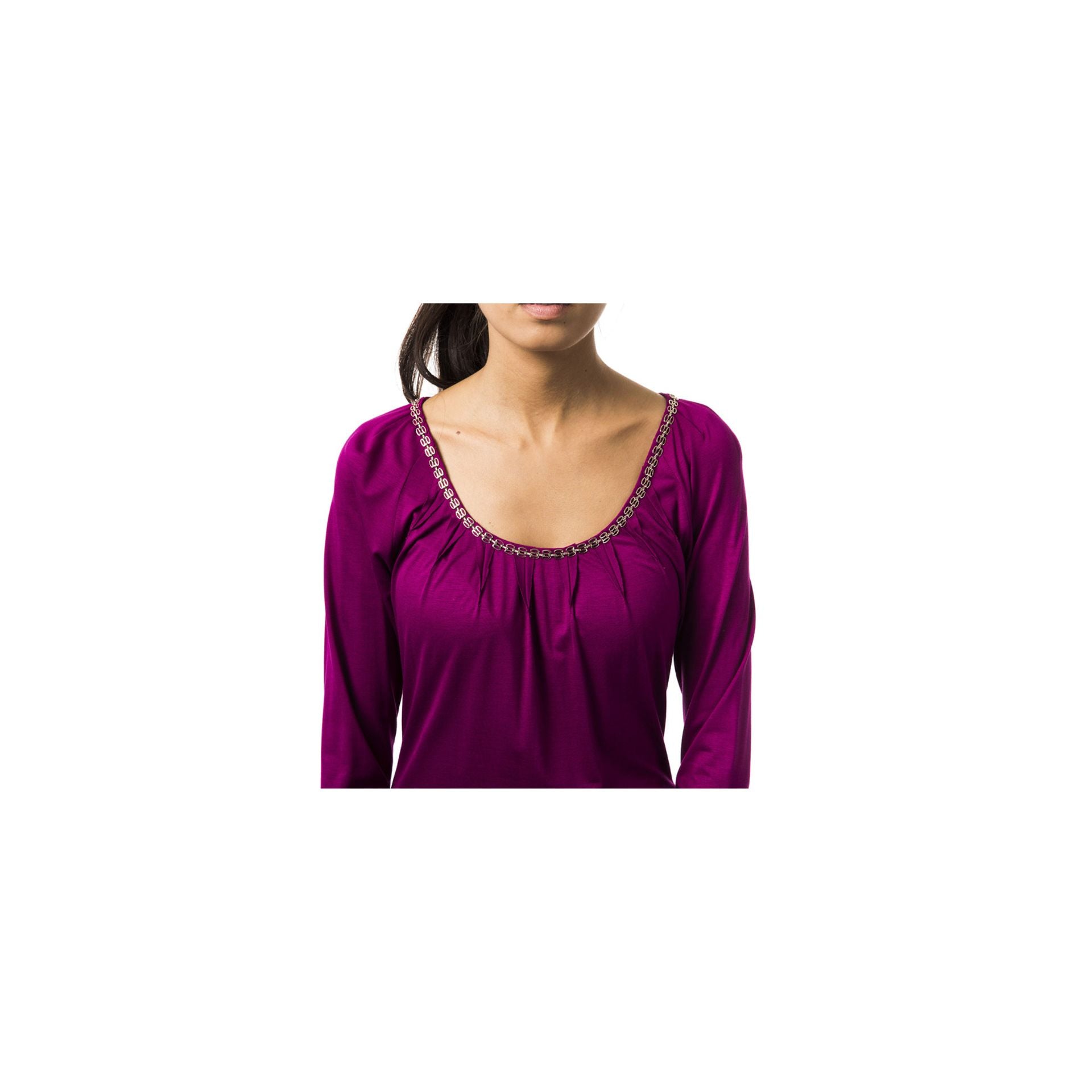 Jag Couture London - New York Byblos B2BGD74330572_331Magentabis, stylish fashion accessory with vibrant magenta color and intricate design.