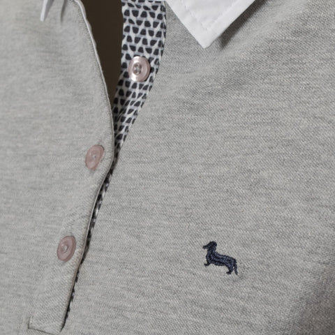 Harmont & Blaine men's casual shirt by Jag Couture London - New York, blue fabric with button front and collar detail.